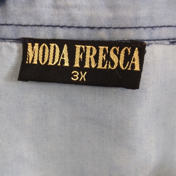 3X Chambray Duster with Belt Lightweight - Picture 8 of 12